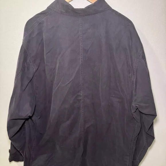Ralph Lauren Men’s Chore Jacket VTG XL Blue Outdoor Barn Field Zip Button 90s - Picture 2 of 15